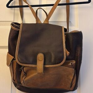 Vintage 90’s Leather Backpack Purse